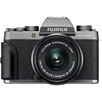 Fujifilm X-T100 - Cámara digital- objetivo XC15-45 mm- 24-2 megapíxeles- Plata + Fast Strap